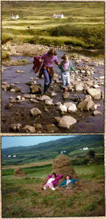 Two photos of me on the Isle of Skye